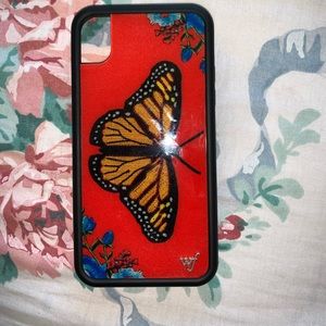 Wildflower case iPhone xr butterfly